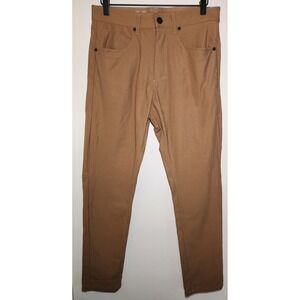 Desert Dunes Mens 30x30 Performance 5-Pocket Pants Brown Stretch Wicking U09D93T